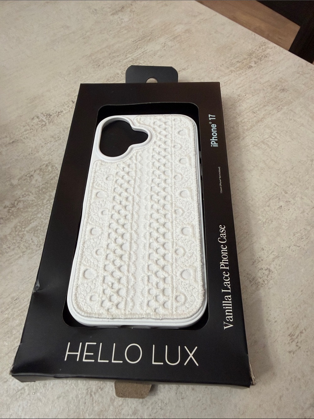 Vanilla Lace White iPhone 17 Case